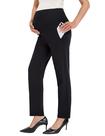 Calças de trabalho para maternidade BRATUC para mulheres, business casual, pretas Calças de trabalho para maternidade BRATUC para mulheres, business casual, pretas