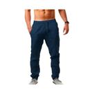 Calças De Yoga De Algodão E Linho Leves E Respiráveis Para Homens, Com Cordão, Para Praia, Verão,
