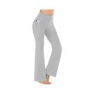 Calças De Yoga De Cintura Alta Para Mulheres Com Bolsos, Calças Para Exercícios Bootleg