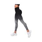 Calças De Yoga Femininas De Cintura Alta Sem Costura, Leggings Tie Dye Com Efeito Push up Para