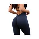 Calças esportivas de cintura alta sem costura, pêssego hip lift back, dobra em V, calças de fitness