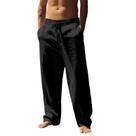 Calças esportivas domirica masculinas Quick Dry Summer, pretas 2XL