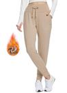 Calças femininas BALEAF, forradas de lã, resistentes à água, cáqui XXL Calças femininas BALEAF, forradas de lã, resistentes à água, cáqui XXL