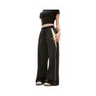Calças Femininas De Cintura Alta E Perna Larga Y2K Vintage Soltas Casuais Estilo Hip Hop Baggy Calças Femininas De Cintura Alta E Perna Larga Y2K Vintage Soltas Casuais Estilo Hip Hop Baggy