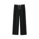 Calças Femininas De Cintura Alta, Largas E Confortáveis, Pretas, Moda Casual, Leggings Flare 2024