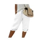 Calças Femininas De Cintura Alta, Perna Larga, Algodão E Linho, Com Cadarço, Cintura Elástica, Calças Femininas De Cintura Alta, Perna Larga, Algodão E Linho, Com Cadarço, Cintura Elástica,