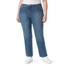Calças femininas Gloria Vanderbilt Amanda High Rise, jeans cônicos