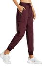 Calças femininas Libin para viagens ao ar livre, caminhadas, acampamento, vinho, vermelho, L Calças femininas Libin para viagens ao ar livre, caminhadas, acampamento, vinho, vermelho, L