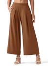 Calças femininas Willit Linen, pernas largas, casuais, Beach Caramel XS Calças femininas Willit Linen, pernas largas, casuais, Beach Caramel XS