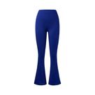 Calças Flare De Yoga Sexy De Cintura Alta Com Corte Em V, Leggings Fitness Com Efeito Push Up,