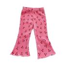 Calças Florais Com Poás Para Meninas, Verão, Seda Gelada, Finas, Moda Infantil, Versáteis Para O Dia