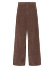 Calças GRAPENT Wide Leg Corduroy Brown para mulheres, tamanho S/4-6