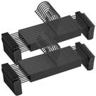 Calças Hangers NORTHERN BROTHERS Black, pacote com 20 clipes Calças Hangers NORTHERN BROTHERS Black, pacote com 20 clipes