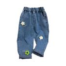 Calças Harem De Perna Larga Para Crianças, Jeans Bordados Com Flores Para Meninas E Meninos Daduhey Calças Harem De Perna Larga Para Crianças, Jeans Bordados Com Flores Para Meninas E Meninos Daduhey