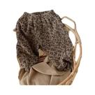 Calças Harem De Veludo Cotelê Para Meninas Pequenas, Estilo Coreano, Estampa De Leopardo Floral,
