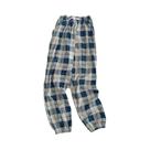 Calças Harem Femininas Soltas - Estilo Xadrez Preto e Branco - Verão Calças Harem Femininas Soltas - Estilo Xadrez Preto e Branco - Verão
