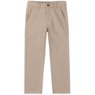 Calças IZOD Big Boys Flat Front Twill Khaki 14 Slim