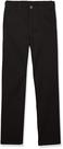 Calças IZOD Boys School Uniform Flat Front Black 10 Husky