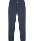 Calças IZOD, uniforme escolar masculino, com frente plana, sarja azul marinho, tamanho 20