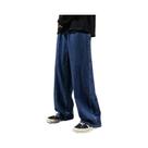 Calças Jeans Casuais Largas Masculinas Estilo Coreano Streetwear Harajuku Em Denim Preto, Cinza E Calças Jeans Casuais Largas Masculinas Estilo Coreano Streetwear Harajuku Em Denim Preto, Cinza E