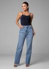 Calças Jeans Femininas Sawary Modelo 281354 Reta Tamanho:44Cor:Azul