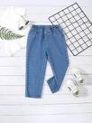Calças Jeans Infantis Lisas De Perna Justa Para Meninos - Coleção Primavera/Outono
