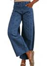 Calças jeans jeans chouyatou femininas 2026 com bolinhas largas