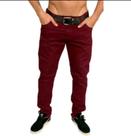 calças jeans masculina em sarja com elastano varias cores