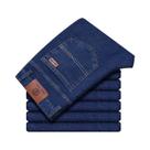 Calças Jeans Masculinas Casuais Com Stretch, Clássicas Em Azul E Preto, Calças De Trabalho Retas,