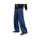 Calças Jeans Masculinas Largas E Retas Estilo Coreano Moda Streetwear Preto Azul Claro Calças Jeans Masculinas Largas E Retas Estilo Coreano Moda Streetwear Preto Azul Claro