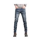 Calças Jeans Masculinas Vintage Slim Fit Bordadas Moda Coreana Stretch Denim Streetwear Calças Jeans Masculinas Vintage Slim Fit Bordadas Moda Coreana Stretch Denim Streetwear