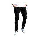 Calças Jeans Slim Fit Masculinas Em Preto E Azul, Cor Pura, Estilo Casual Vintage, Calças Skinny Calças Jeans Slim Fit Masculinas Em Preto E Azul, Cor Pura, Estilo Casual Vintage, Calças Skinny