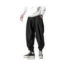 Calças Jogger Hip Hop Pretas Para Homens Em Tamanho Grande, Moda Casual De Outono, Calças De Moletom Calças Jogger Hip Hop Pretas Para Homens Em Tamanho Grande, Moda Casual De Outono, Calças De Moletom