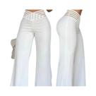Calças Largas de Cintura Alta para Mulheres - Estilo Solto e Elegante para o Verão