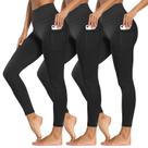 Calças Leggings Syrinx 3 Unidades Cintura Alta com Controle de Barriga Calças Leggings Syrinx 3 Unidades Cintura Alta com Controle de Barriga