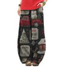Calças LOAIHA Christmas for Women Boho Wide Leg Sweatpants