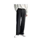 Calças Masculinas Brancas Soltas E Retas, Moda Coreana, Calças Casuais Com Caimento Solto, Calças Masculinas Brancas Soltas E Retas, Moda Coreana, Calças Casuais Com Caimento Solto,