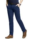 Calças masculinas que combinam com modelagem justa, cônica, elástica, casual, azul Calças masculinas que combinam com modelagem justa, cônica, elástica, casual, azul