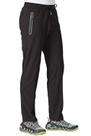 Calças masculinas TBMPOY Travel Hiking Quick Dry Windbreaker pretas XL