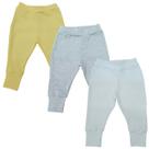 Calças Mijão Bebê Algodão Kit C/3