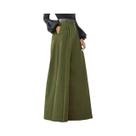 Calças Palazzo De Perna Larga Para Mulheres, Confortáveis E Estampadas, Calças Cropped De Linho Para