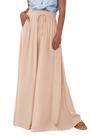 Calças PRETTYGARDEN 2025 Verão Pantalona Bege G