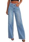 Calças PRETTYGARDEN Jeans Denim Estilo Pantalona Cintura Alta e Stretch Calças PRETTYGARDEN Jeans Denim Estilo Pantalona Cintura Alta e Stretch