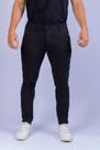 calças sarja preta masculina slim