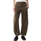 Calças SeeLuna Women Barrel Travel Elastic Waist Coffee M