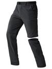Calças SOLDIER conversíveis Quick Dry Hiking gratuitas, pretas, 30 L x 32 L