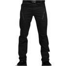 Calças táticas masculinas Uillui Flex Ripstop, resistentes à água, pretas