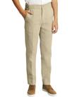 Calças Trasign Teens Slim Fit, linho, cáqui, tamanho 16