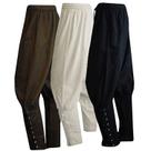 Calças WISHU Medieval Viking Navigator Pirate Masculinas Pretas XL Calças WISHU Medieval Viking Navigator Pirate Masculinas Pretas XL