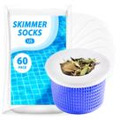 Calcetines para Skimmer de Piscina KGC Paquete de 60 Reutilizables para Canastos de Skimmer